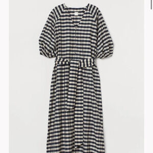 H&M checkered maxi dress size xsmall